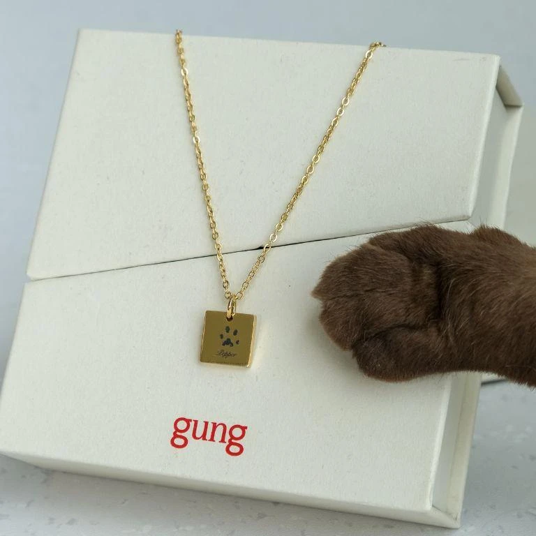 Notti x Gung Made To Last Paw Print Necklace